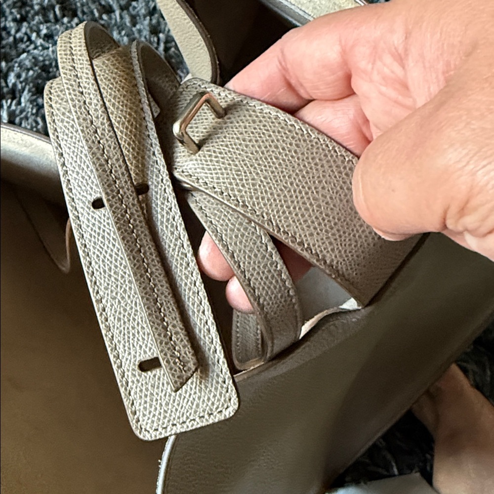 Celine Gray Leather Tote - Picture 8 of 16